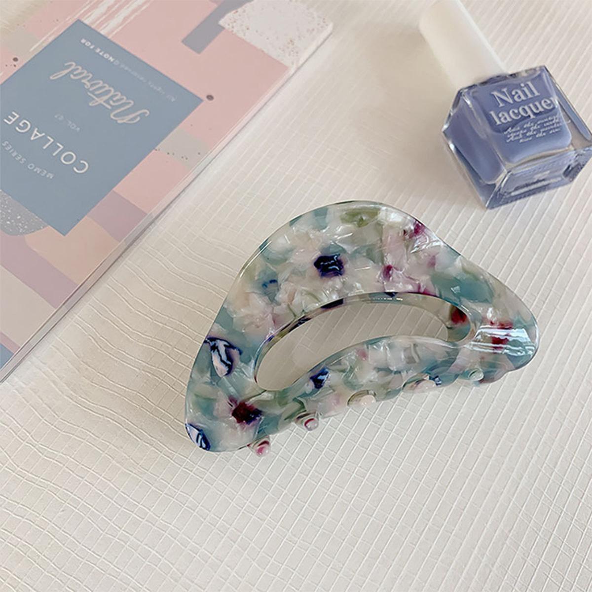 

Korean ink acetic acid hairpin simple grab clip French sweet mermaid color top clip hairpin headdress