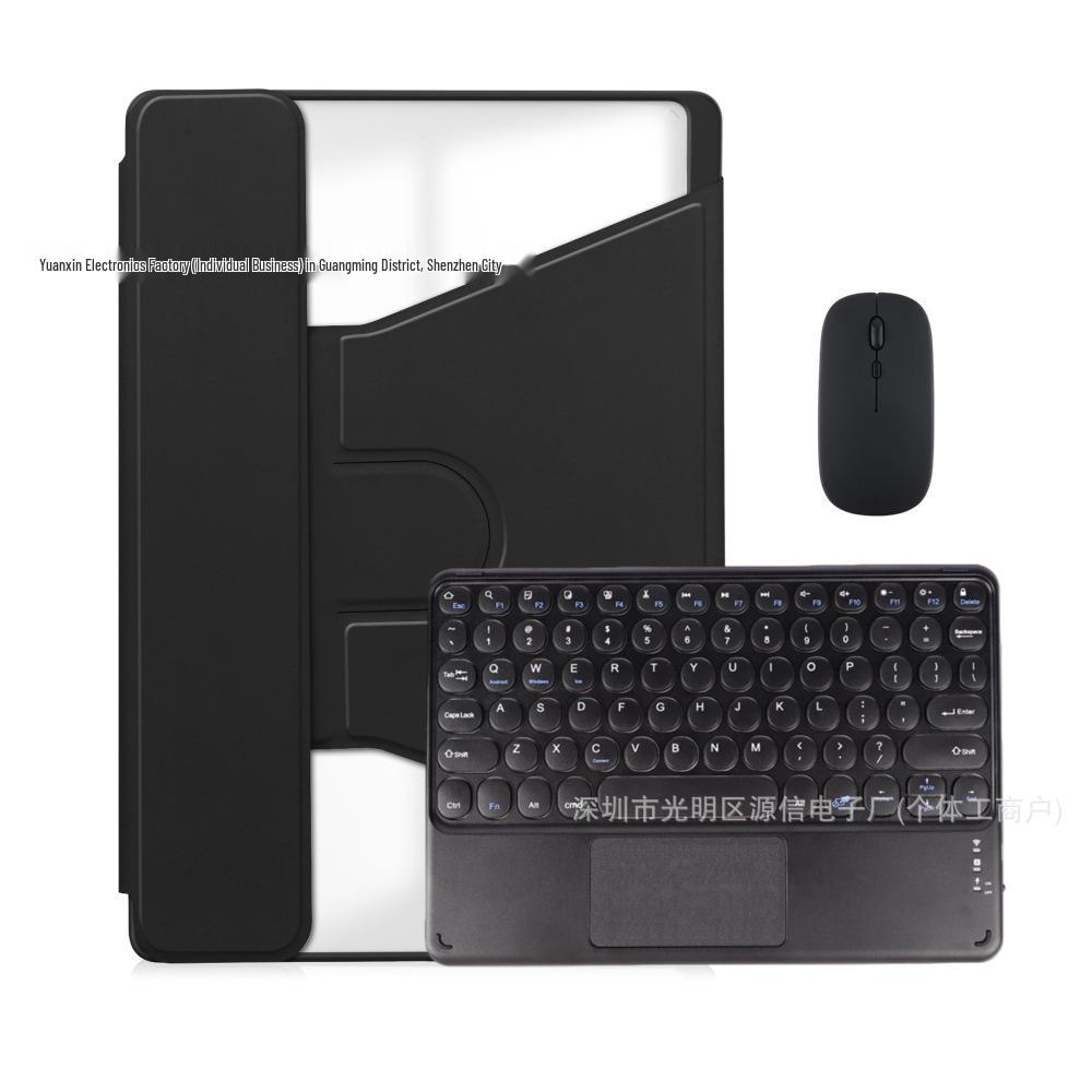 Samsung S10 Lite/S9 FE Tablet Case with 360° Rotating Magnetic Leather Cover and Wireless Bluetooth Keyboard