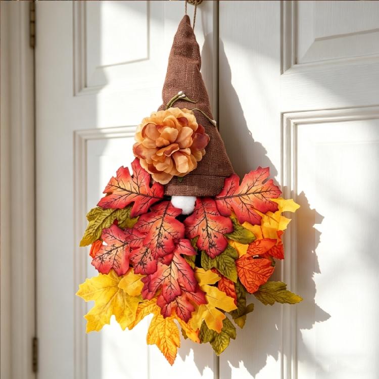 Thanksgiving Gnomes with Maple Leaf Fall Gnomes Holiday Farmhouse Table Decor