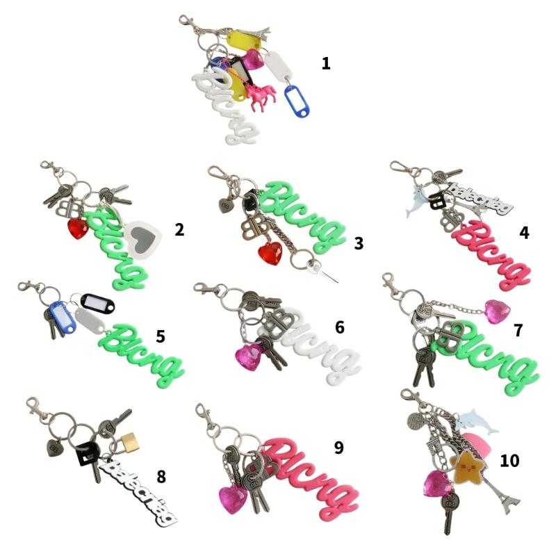 Portachiavi Charm Borsa Lettera in Silicone Ciondolo Cuore Ciondolo Decorativo Borsa Lettera Adatto per Scambio di Regali Romantici