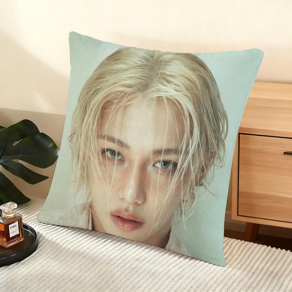 Cushion Cover Silky Short Plush Home Sofa Cushion Cover - Invisible Zipper Home Decoration Cool Boy Felix