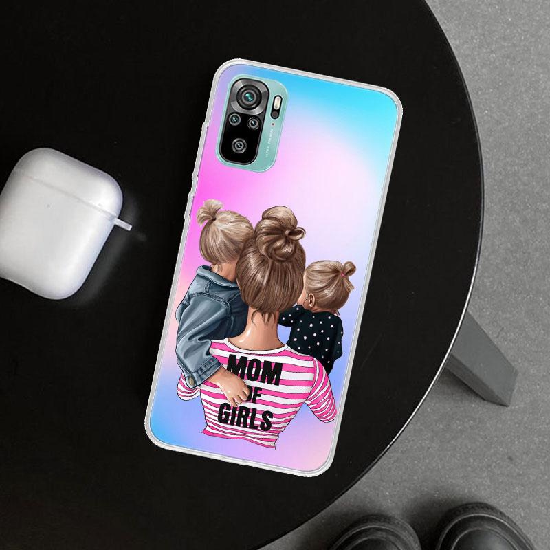 Woman Fashion Girl Super Mom Baby Phone Case Cover for Xiaomi Redmi Note 15 14 13 12 11 Pro Plus 14S 12S 11S 11T 11E 10S 10 Cust