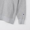 Champion Long Sleeve Zip Hooded Sweatshirt with Embroidered Oxford Size L Men's Fleece-Lined Logo, Gray, (C3-W106Z)
