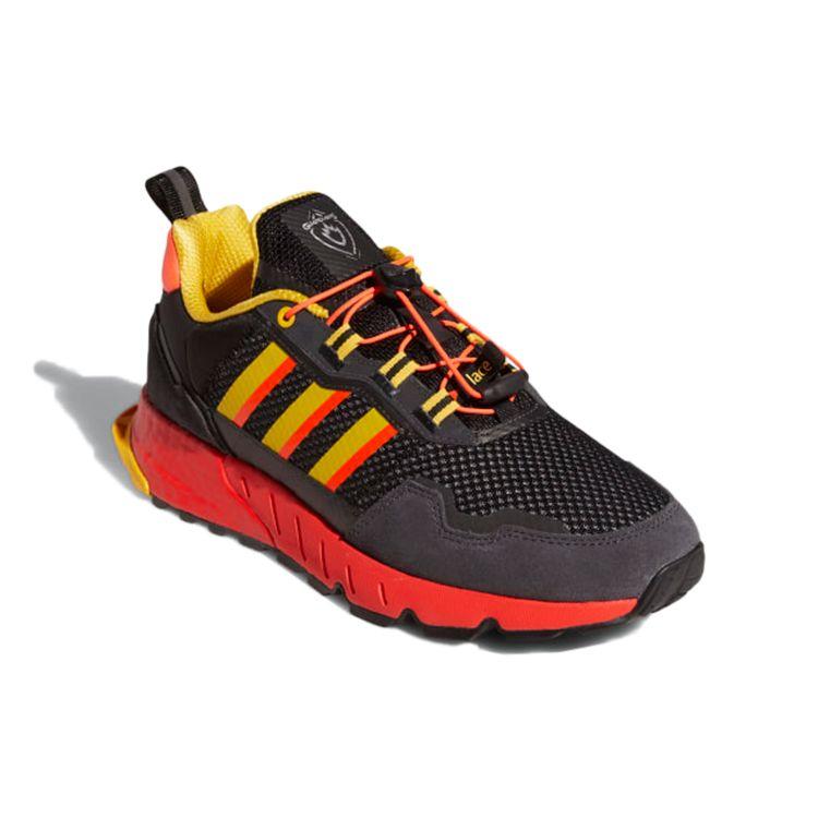 Marvel x adidas ZX 1K Rocket Herren-Sneaker Schwarz Core-Black Solar-Rot GX1210
