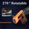 Rechargeable LED Work Light with Magnet Maintenance Lighting Flashlight Red Warning Torch COB  Light with Hook Outdoor Camping