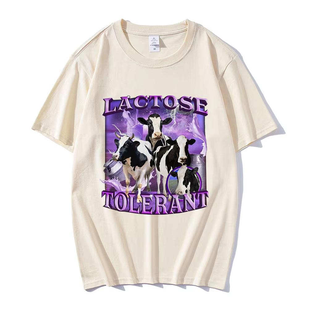 Creative Humor Leg Printed Pure Cotton T-shirt Men and Women with The Same Round Neck Cotton Short-sleeved T-shirt Funny Clothes