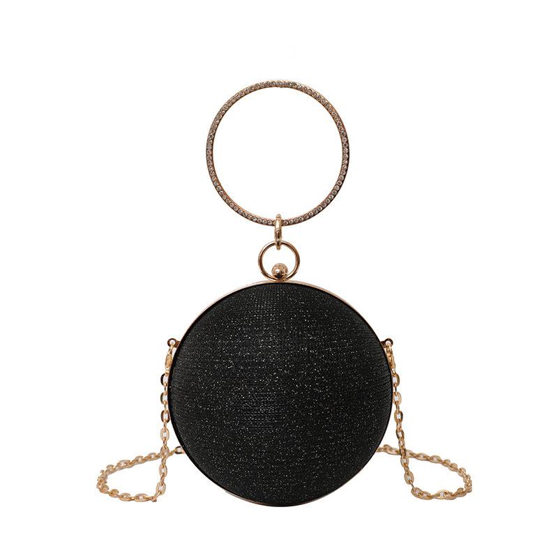 Runde Balltasche im Nischendesign für Damen, neue tragbare High-End-Messenger-Kette, kleine Tasche, Abendessentasche, Mini-Lippenstifttasche