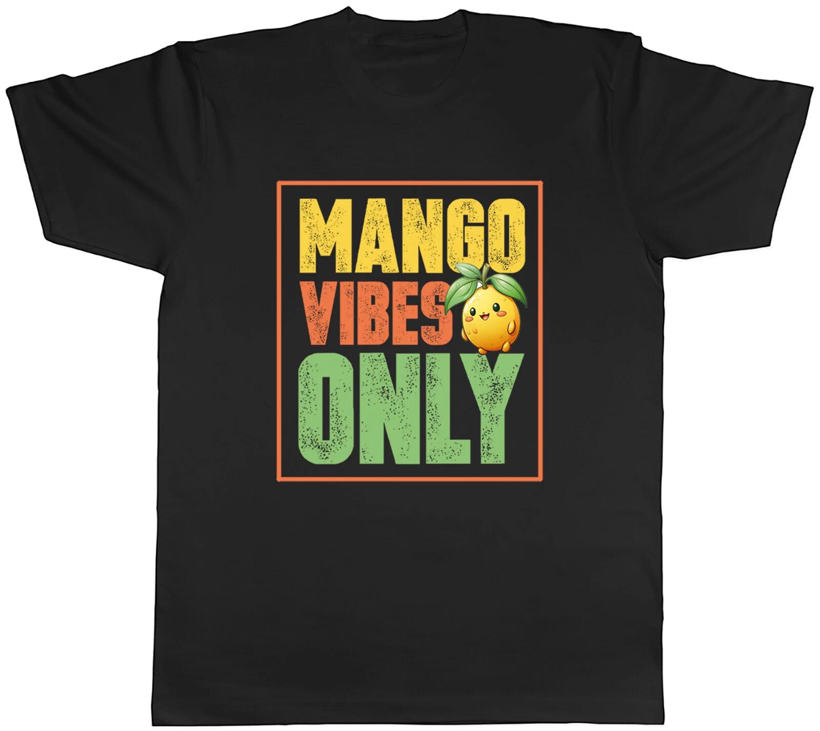 Mango Vibes Only Mens T-Shirt Exotic Tropical Fruit Tee Gift XXXXL