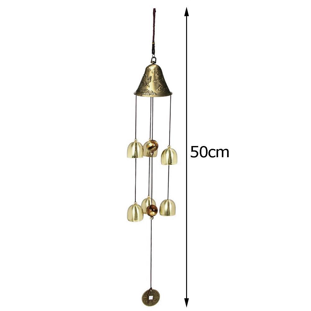 Antique Wind Chime Copper Yard Garden Outdoor Living Decoration Metal Wind Chimes Chinese Oriental Lucky Symbol Of Good Luck