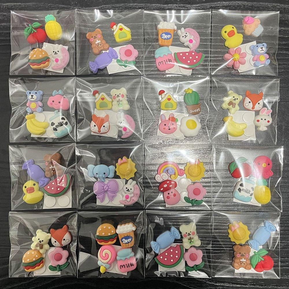 4Pcs/Pack DIY Decoration Water Cup Stickers  For Water Bottle/Phone Case/Refrigerator
