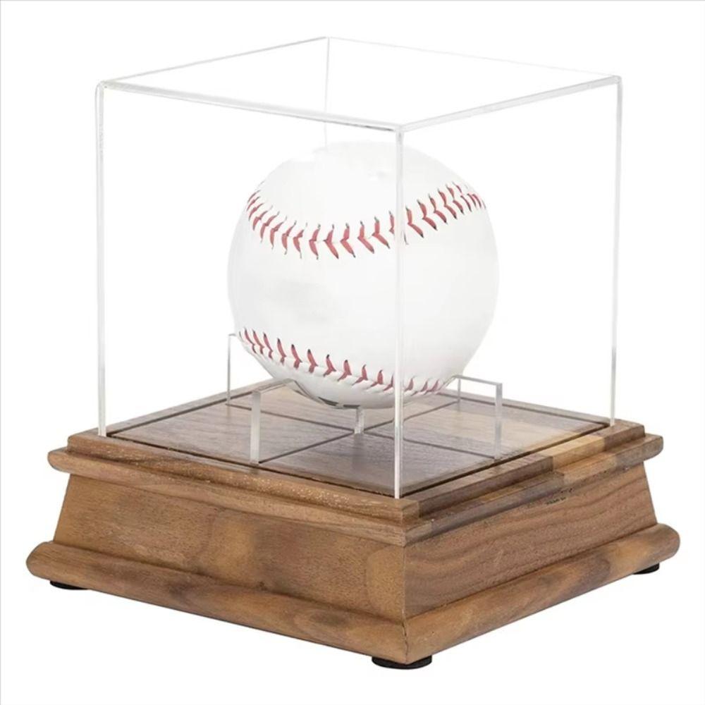 Ball Holder Baseball Display Case Dustproof Baseball Holder Baseball Box  Softball Sports