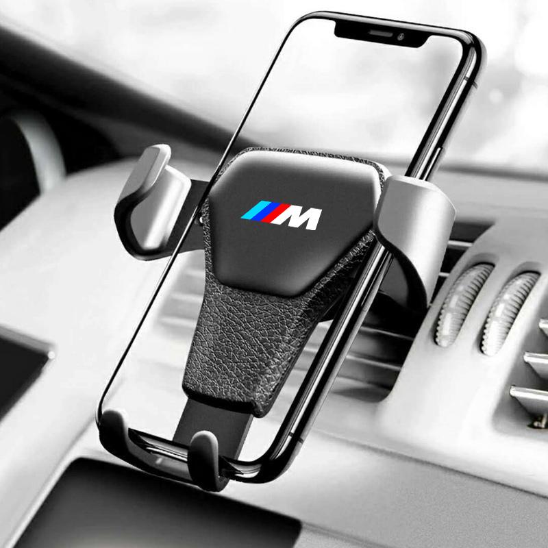 ABS Car Logo Mobile Phone Holder GPS Mounts Air Vent Clip For BMW M X1 X2 X3 X4 X5 X6 X7 F48 G01 E84 F10 F30 G11 G80 Accessories XU7