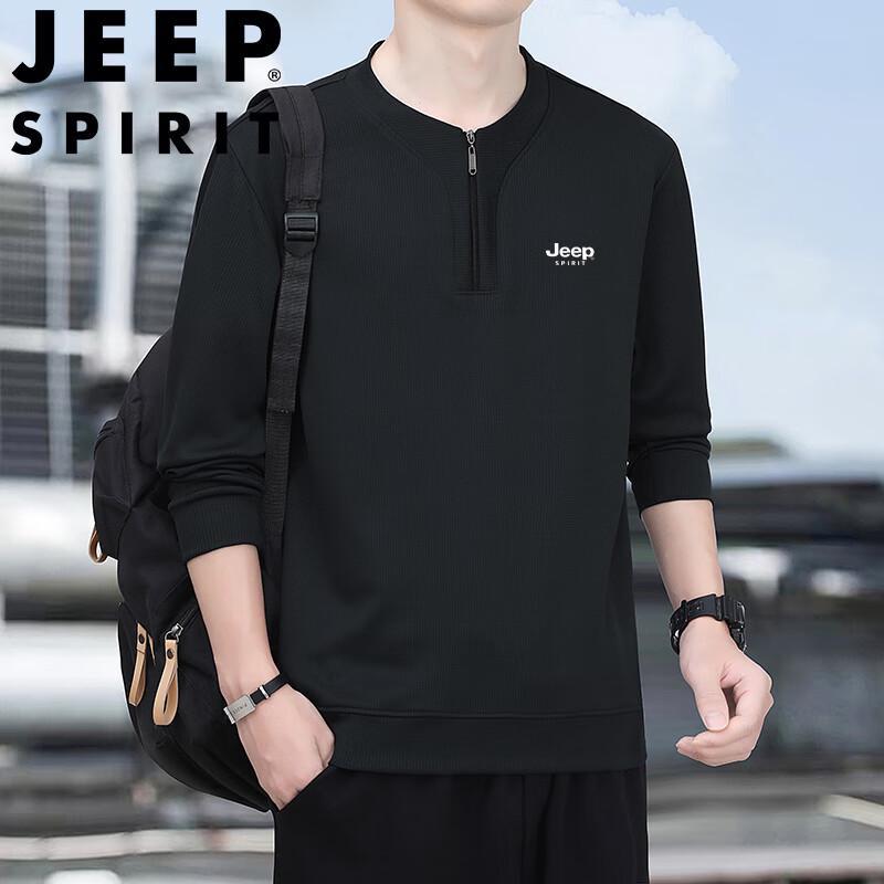 

JEEP SPIRIT Men s Half-Zip Sweatshirt 5XL