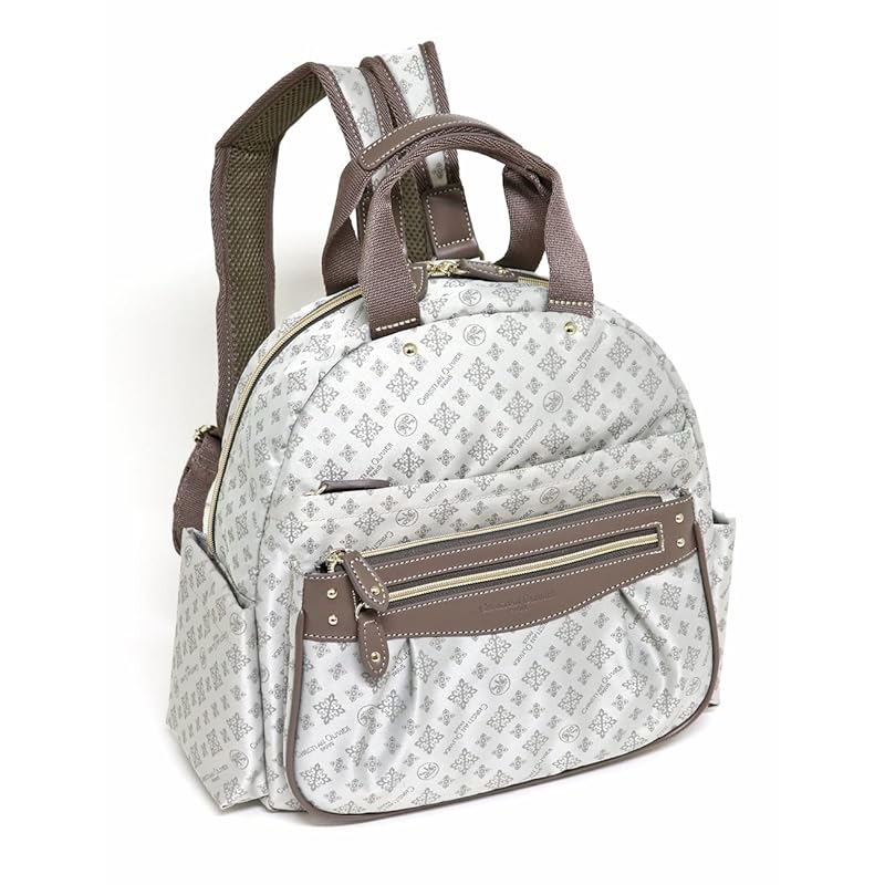 

[Christian Olivier] 7818 with handle multifunctional backpack sack water repellent jacquard (greige)