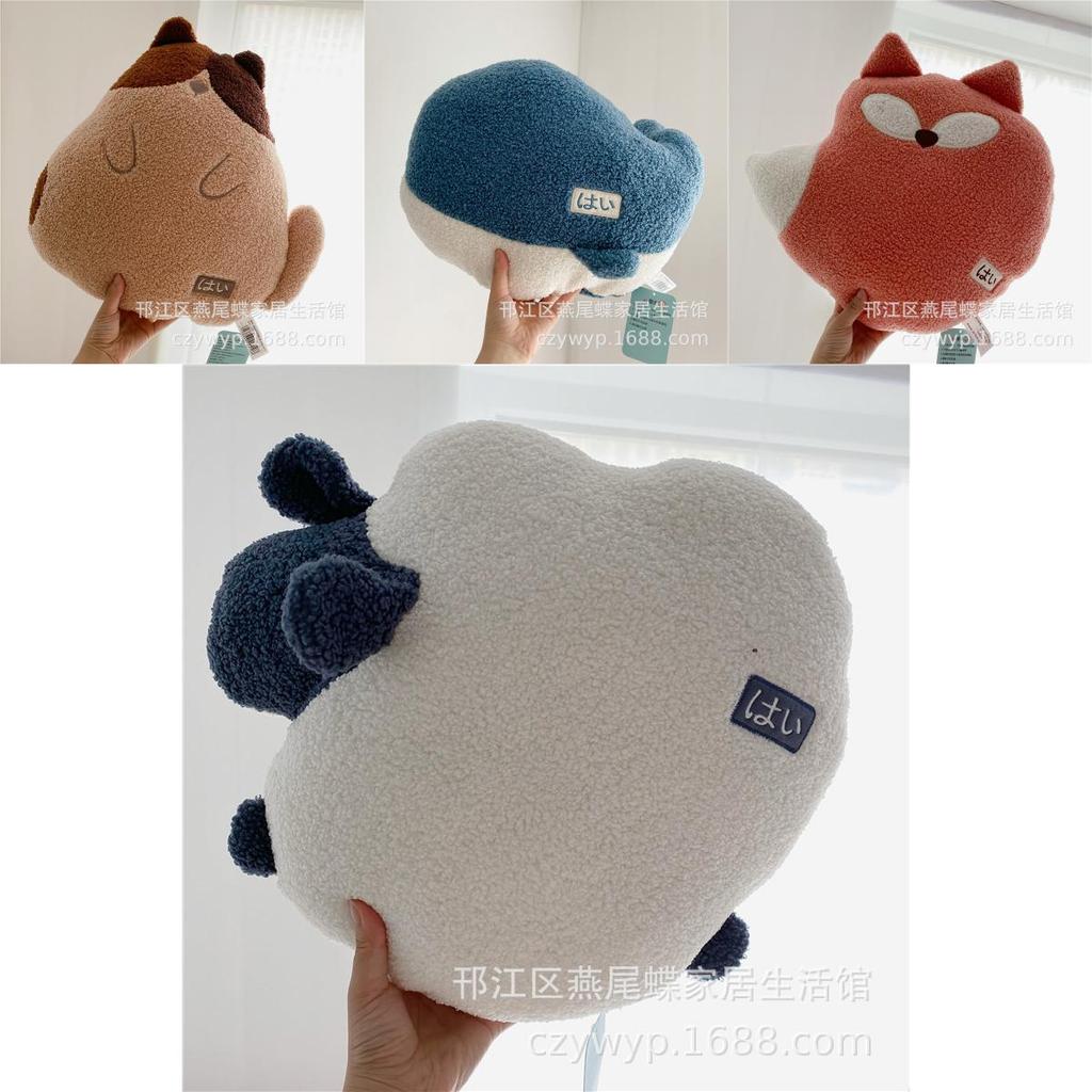 Soft Animal Cushion With Pp Cotton Filling And Spliced Embroidery For Lounge And Car Use