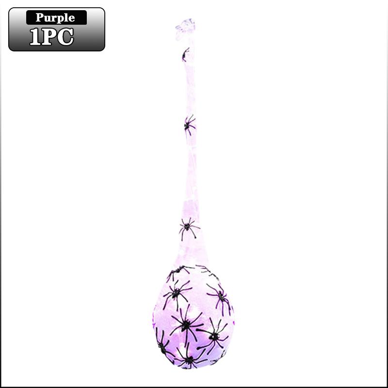 

1-5PCS Halloween Hanging Spider Egg Sack Decoration with LED Lights Battery Powered for Haunted House Porch Yard Party Decor