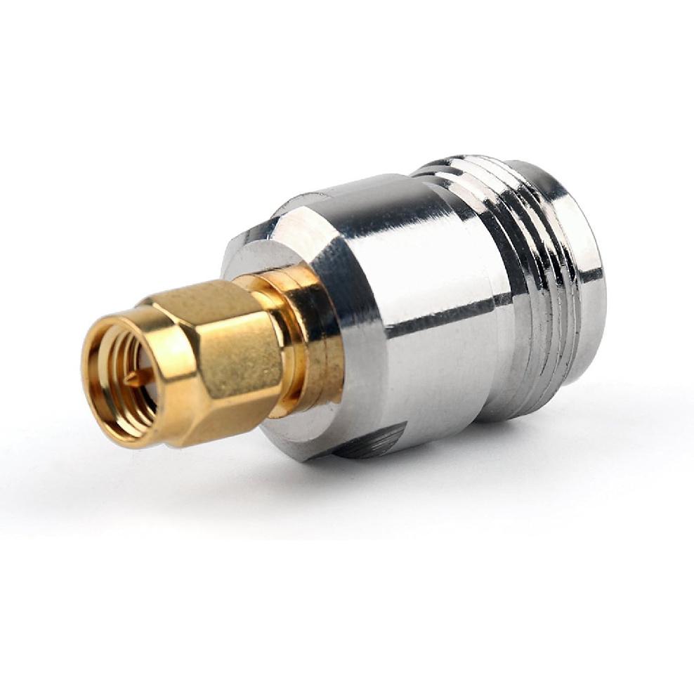 ZJSDRFM 2pcs RF coaxial Coax Adapter SMA Male to N Female Connector