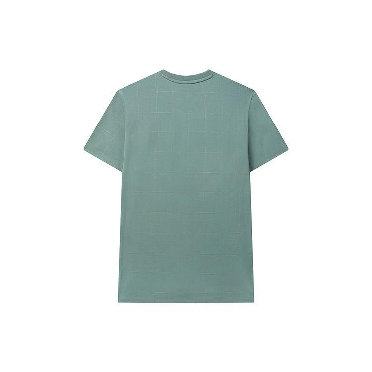 FILA Simple Casual Knitted Short Sleeve T-Shirt Men Tops Glass-Green F11M322115F-GN