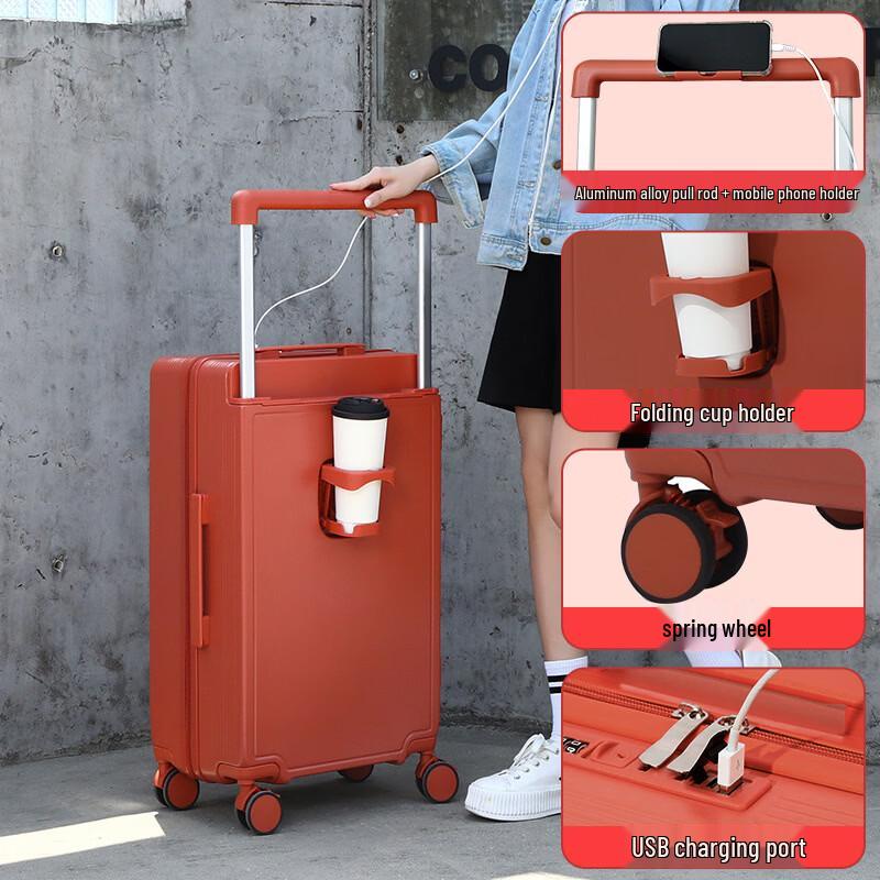 PACKAGE FASHION Wide Drawbar Travel Luggage