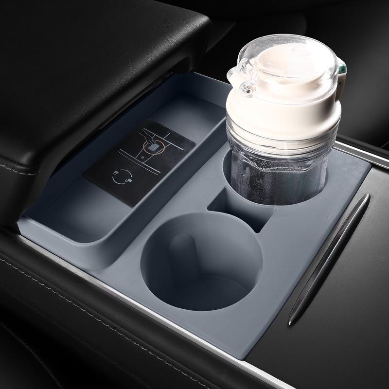 Tesla Model 3/Y Cup Holder Silicone Coaster & Interior Accessories