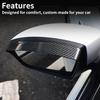 Car Side Mirror Rain Visor Eyebrow for Ford Escape Kuga 2013-2019 Rainproof Waterproof Auto Rearview Mirror Cover Accessories ABS Carbon Fiber 2Pcs