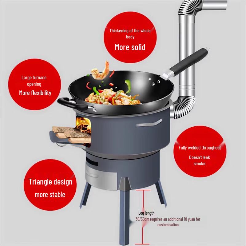 Portable Iron Barrel Wood Burning Stove