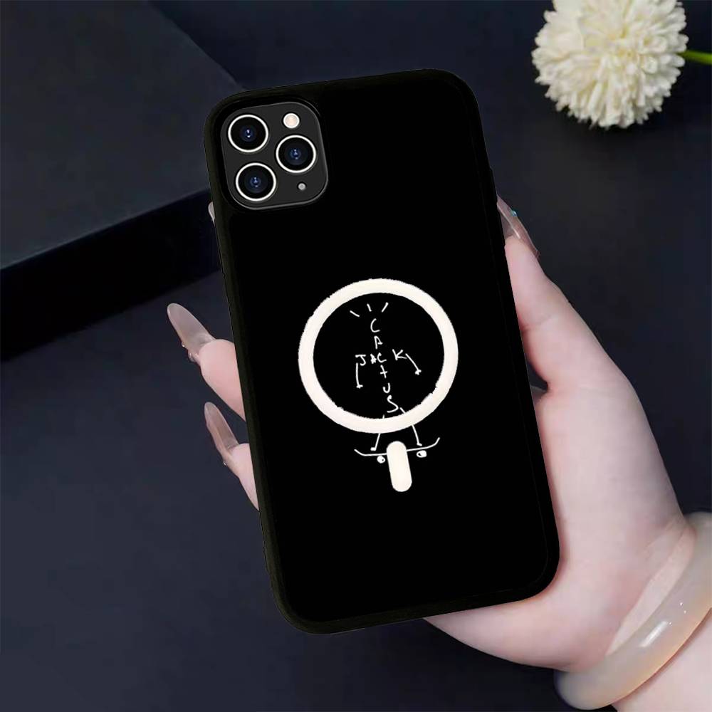 T-Travis S-ScottS Singer For IPhone 17 Air 16 E 15 14 13 12 11 Pro Max Plus PC Shock TPU Cover For Magsafe Phone Cover