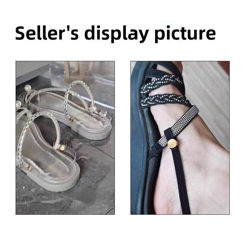 Adjustable Heel Straps for Sandals, Slippers, Large Heel Straps, Fixed Buckles To Prevent Heels From Falling Off, Shoelaces