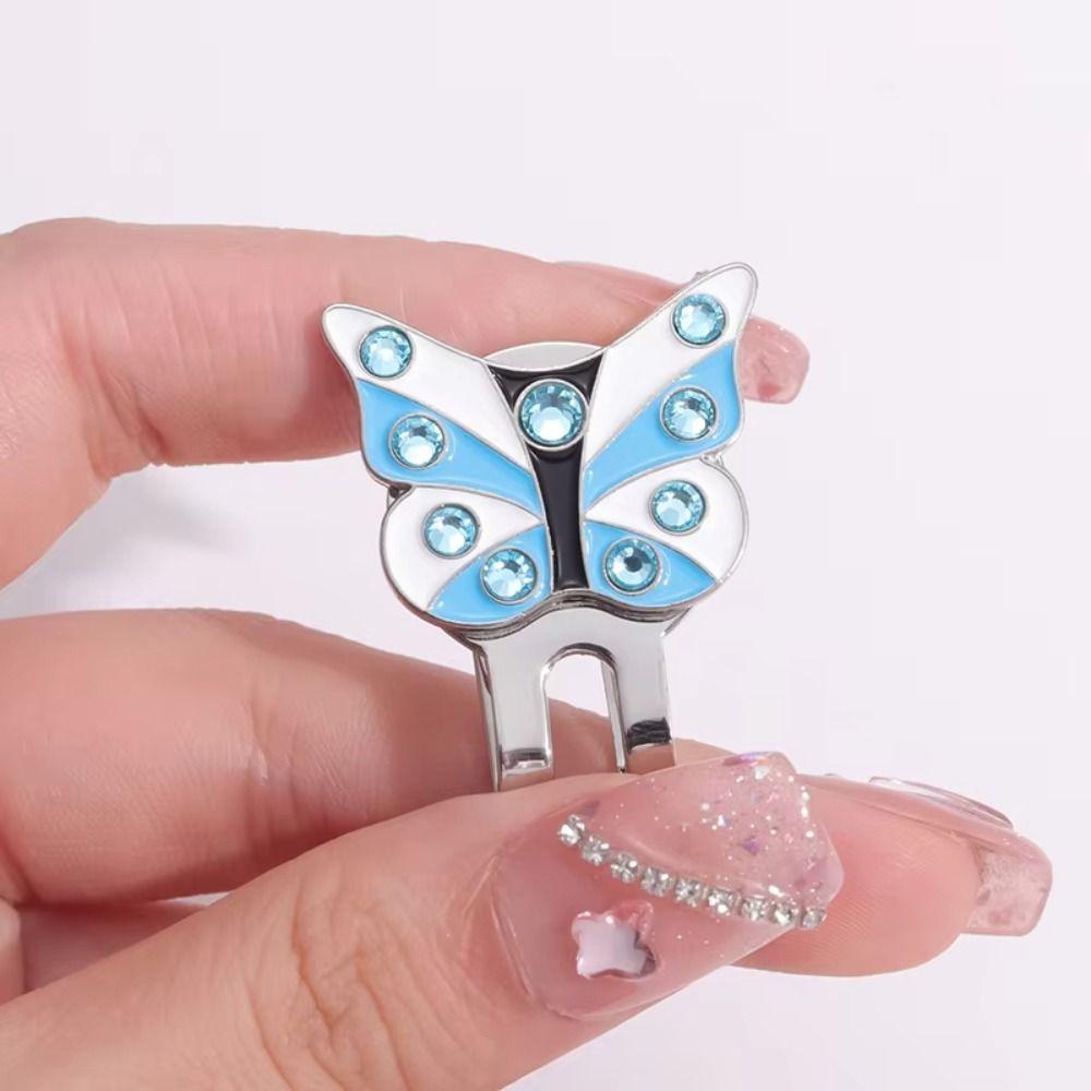 Magnetic Golf Cap Clip Butterfly Shape Golf Hat Marker Golf Ball Marker  Baseball Hat