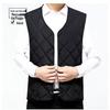 2025 Men's Thickened Velvet Cotton Vest for Autumn/Winter - Middle-aged & Elderly