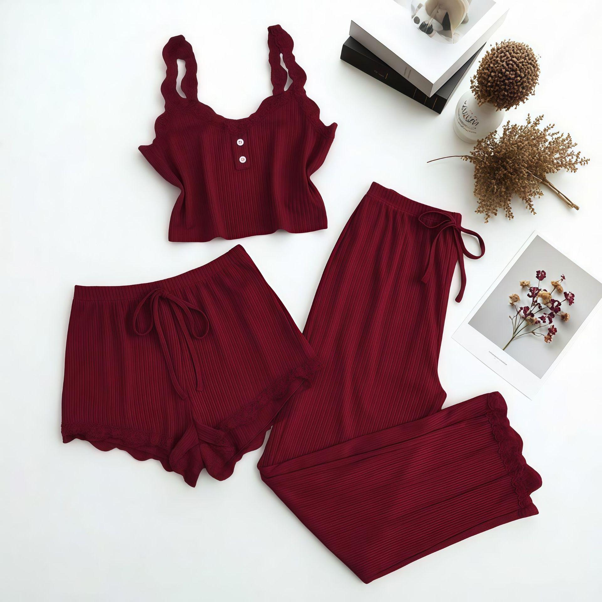 

Hot-selling women s loungewear printed suspenders shorts casual sexy pit strips can be worn outside European and American pajamas women XXXL