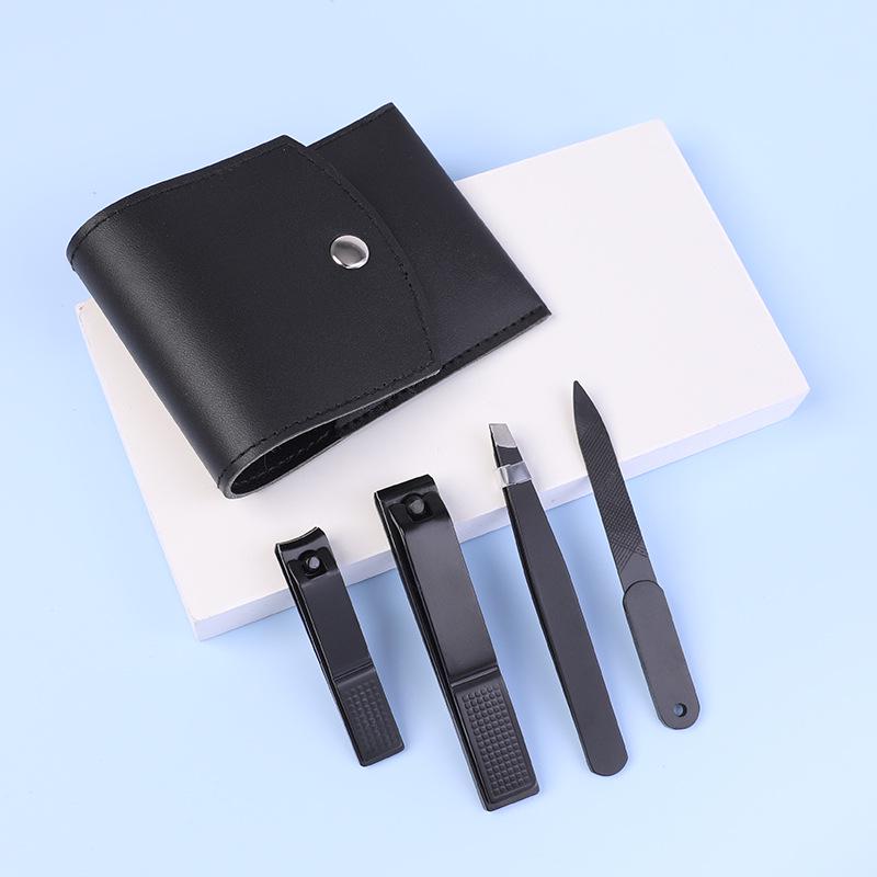 

Набор кусачек для ногтей Di Guang из 4 предметов - Черный Маникюр и педикюр для толстых ногтей на ногах Set