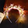 Sweet LED Light-Up Hairband with LED Lights Butterfly Decoration Fairy Glow Headband Flower Decoration Fairy Style