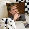 Actor Brad Pitt Pillow Case Fashion Square Pillowcase Bedroom Sofa Room Ins Decoration Leisure