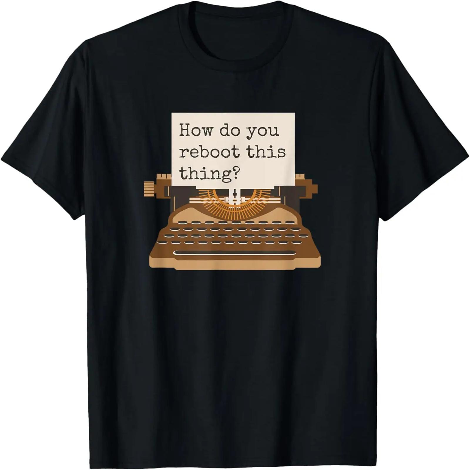 Writers Vintage Typewriter for Computer Geeks Tshirt S