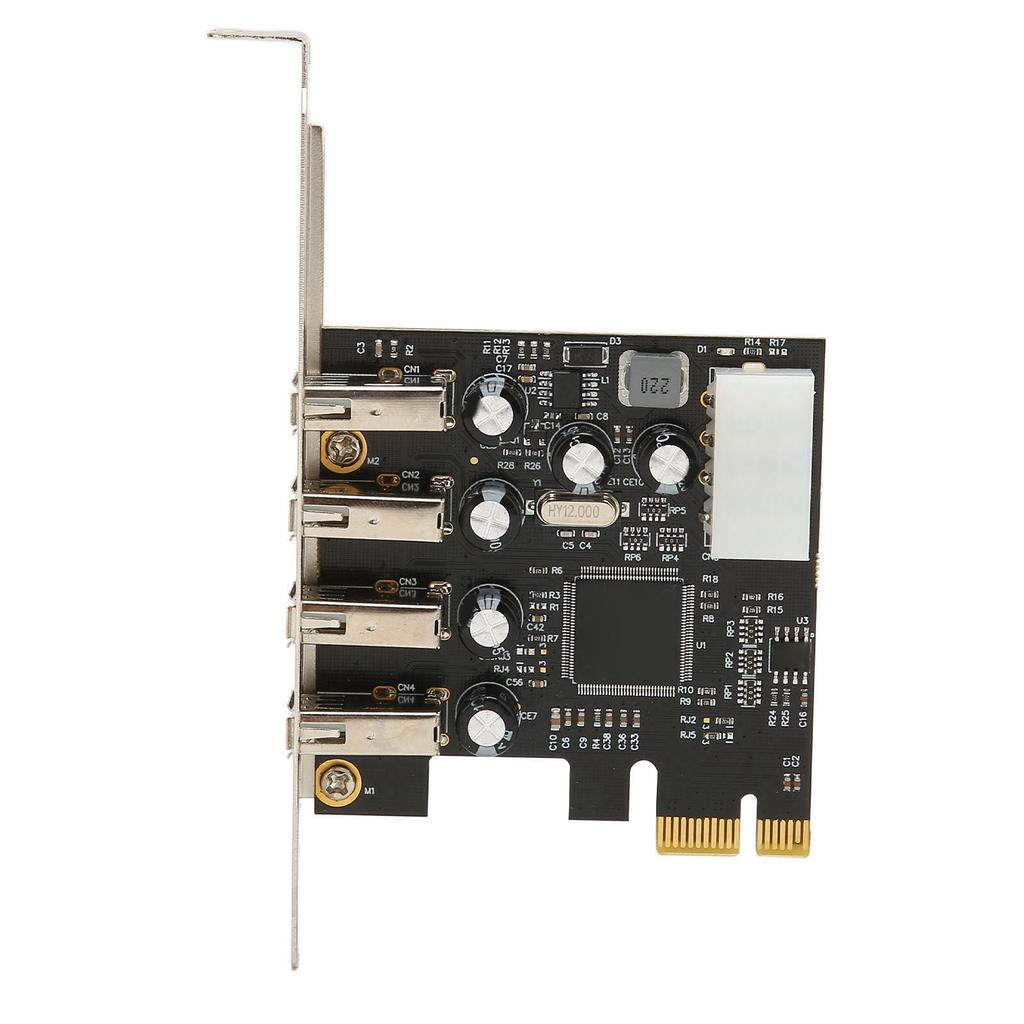 PCI E to USB Expansion Card Hub 4 USB2.0 Ports Support Hot Plug Internal USB Hub for Win 10 8 7 for Linux for OS X