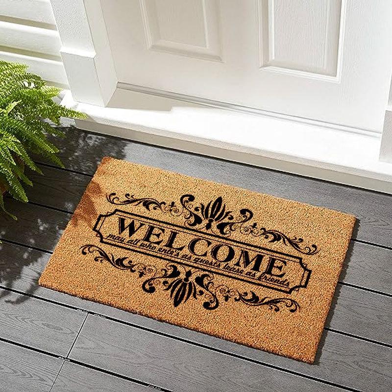 Coconut Palm Halloween Door Mat Welcome Home Mat Kitchen Mat Entrance Door Floor Mat Door Mat Funny Home Decoration 40x60cm
