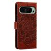 For Google Pixel 10 Pro/Pixel 10/Pixel 9 Pro/Pixel 9 Case PU Leather Mandala Imprinted Design Wallet Phone Cover