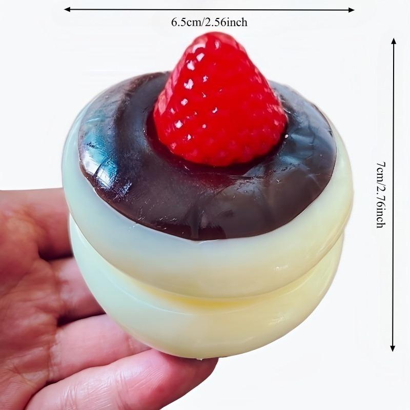 

Simulation Strawberry Soufflé Fidget Squishes Viscous Blueberry Cake Squishy Cream Fingertip Toy Squishy Toys Slow Rising