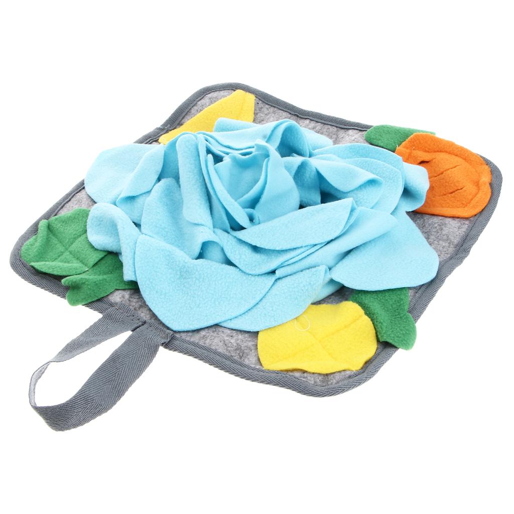 1pc Polar Fleece Rabbit Sniffing Pad Non Slip Bottom Hanging Design Bunny Foraging Mat Pet Snuffle Mat Bunny Feeding Training