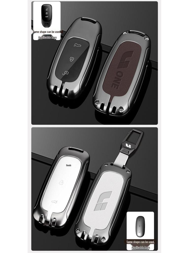 Compatible Ideal L7 Key Cover for 2023 Ideal One L8 Car, Protective Shell with Key Buckle for Men and Women