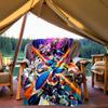 1pc Mega Man Robotics All-Season Comfort, Outdoor Flannel Blanket - Soft, Warm & Cozy for Naps, Camping & Travel 022
