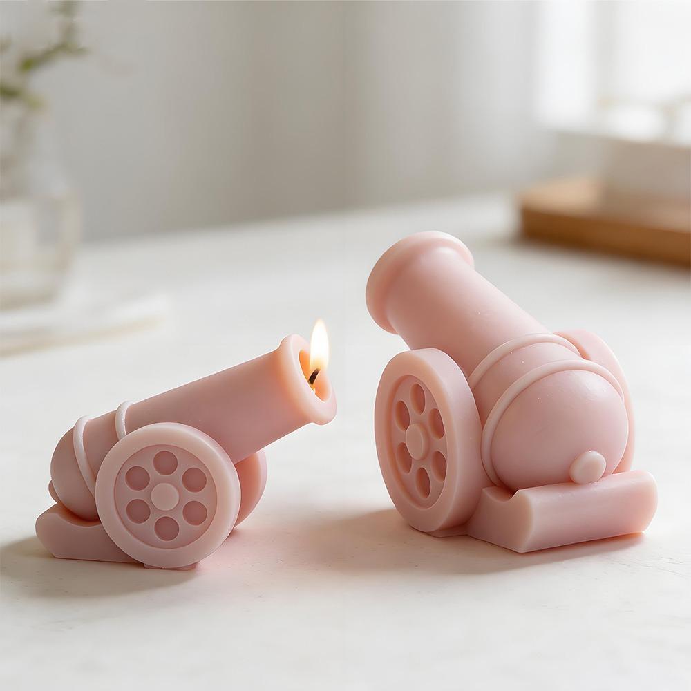 Resin Mold Plaster Mold Non-Toxic Epoxy Resin Mould Cannon Silicone Mold Soft For Resin Ornaments Art Projects Gift Making