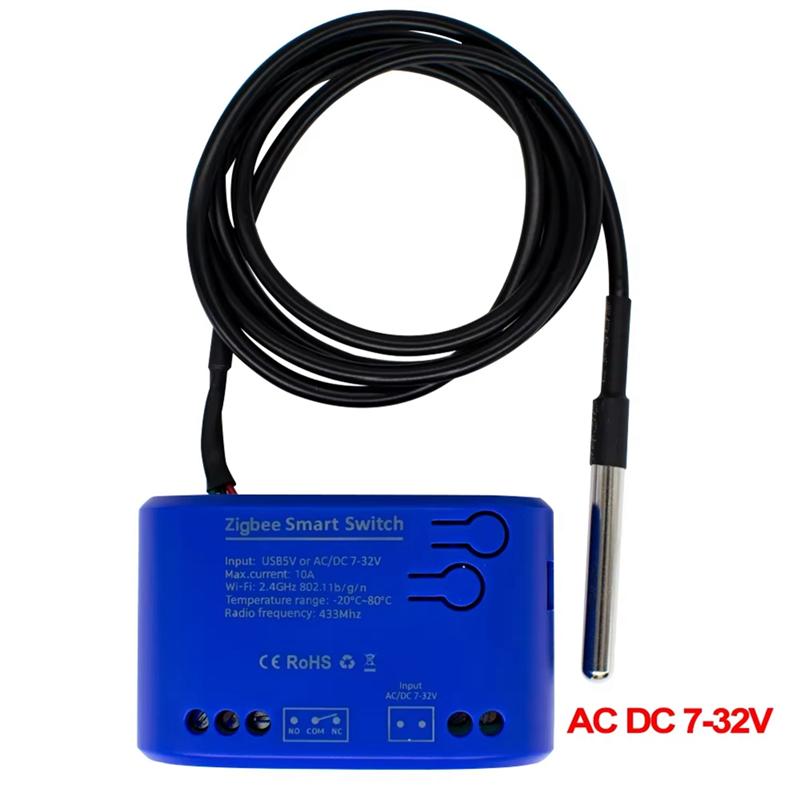 ABNR 1 Gang Smart Switch Smart Temperature Switch Smart Switch With Temperature Sensor