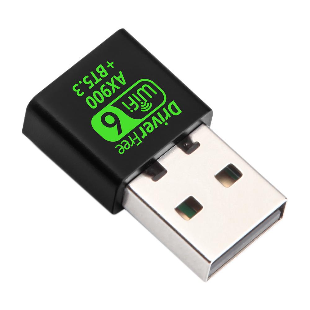 AX900M Wireless Network Card: WiFi 6, Dual-Band 5G, Bluetooth 5.3, Driver-Free Mini Receiver.