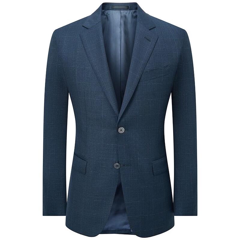 Saintjoy Men's Pure Wool Business Suit Jacket
