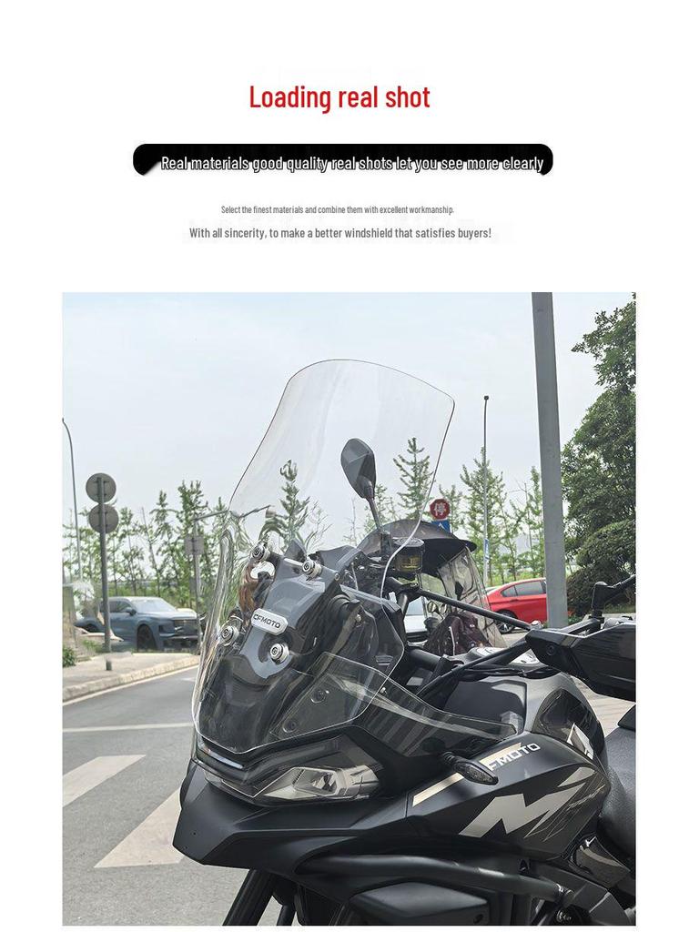 Enhanced Windshield Height & Width Modifications for CFMoto 700MT