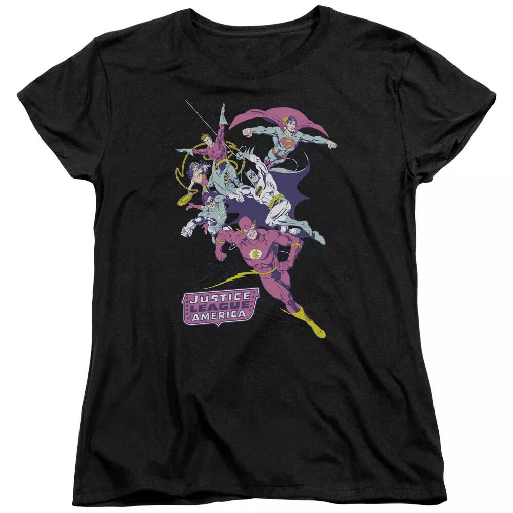 Justice League Of America Colorful League Women s T-Shirt L