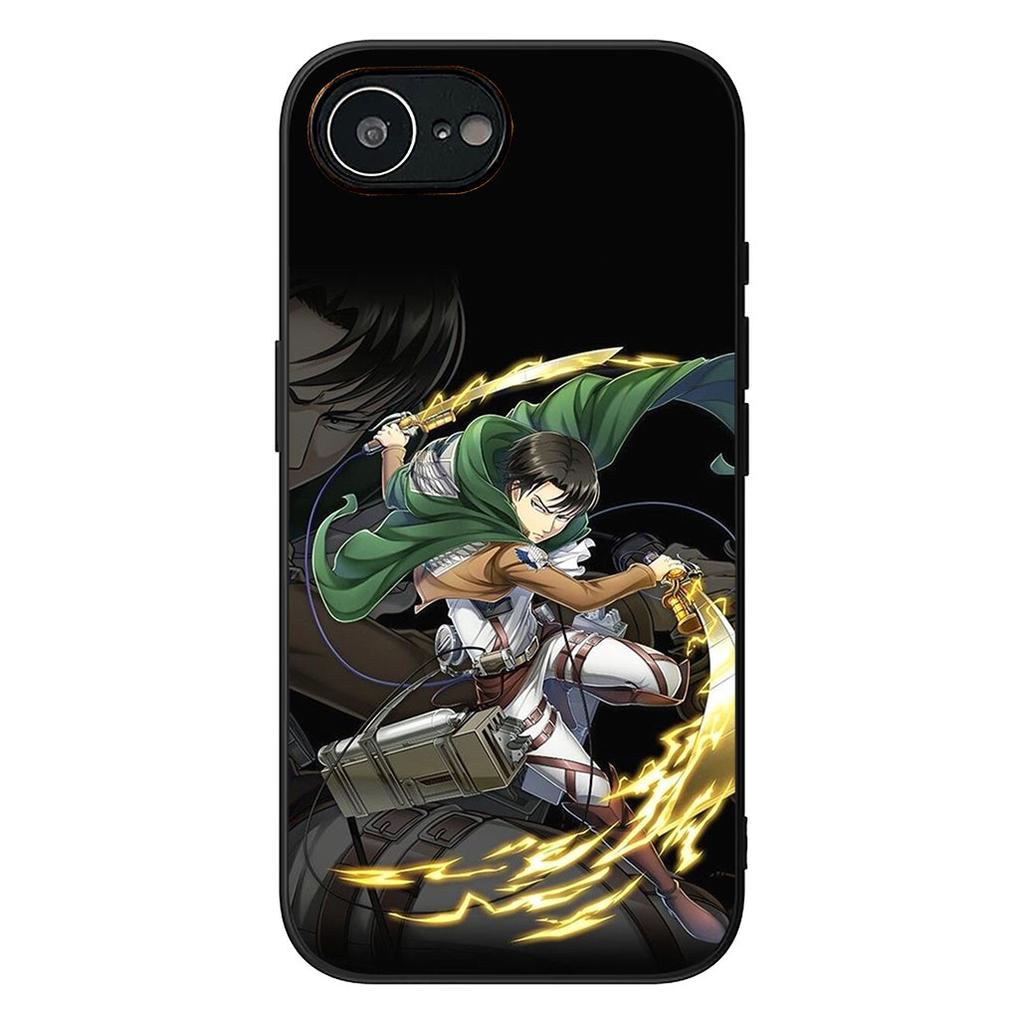 Eren Jaeger Levi Attack on titan Phone Cover for Apple iPhone 16 17 Air 14 15 Pro Max Plus 16+ 16E 14+ ProMax Protective Case