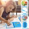 1pc Reusable Water Drawing Book Magic Water Book Mess-Free Magic Painting Pad with Refillable Water Pen Learning Education Toy